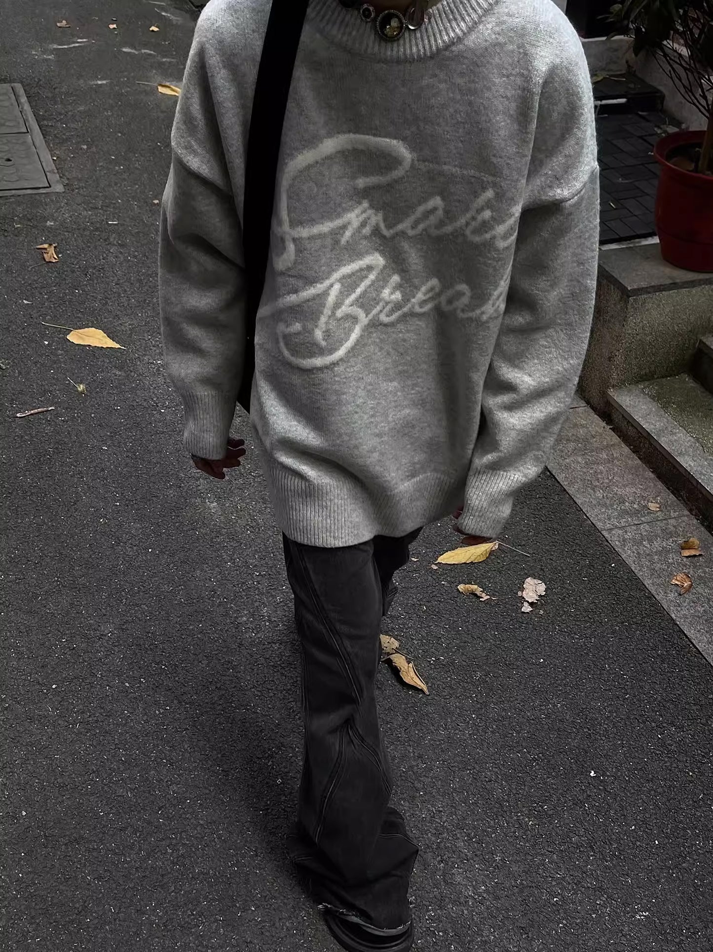 Cursive Logo Knit