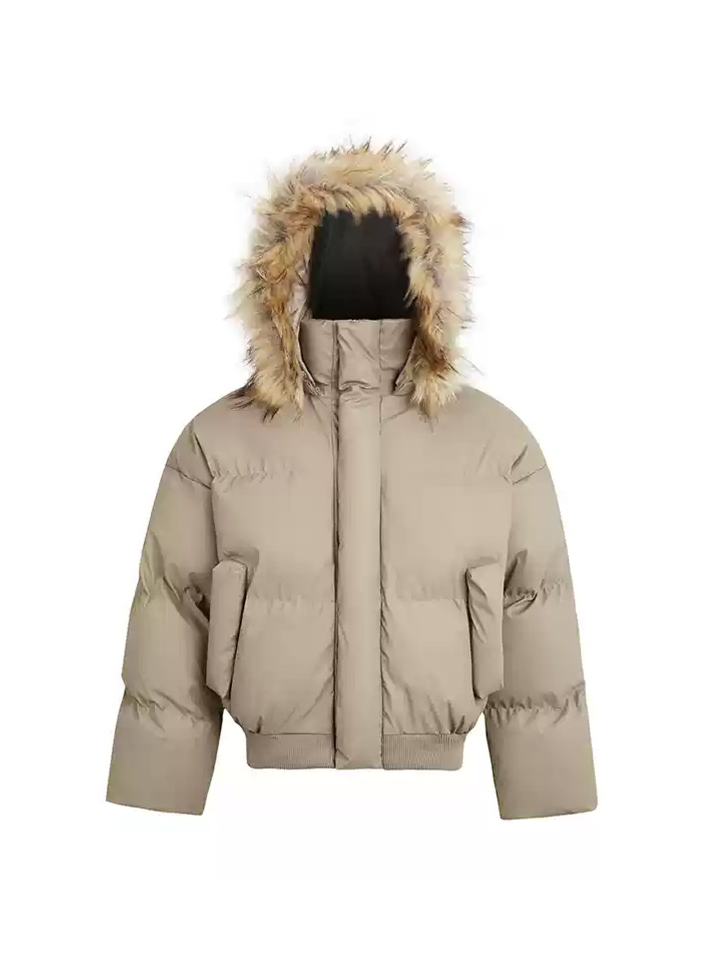 Fur Hooded Down Jacket