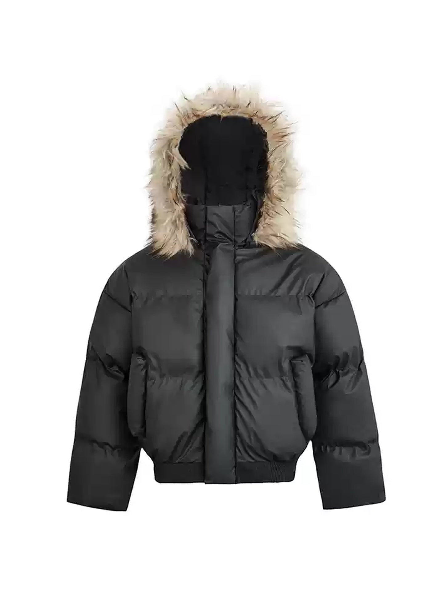 Fur Hooded Down Jacket