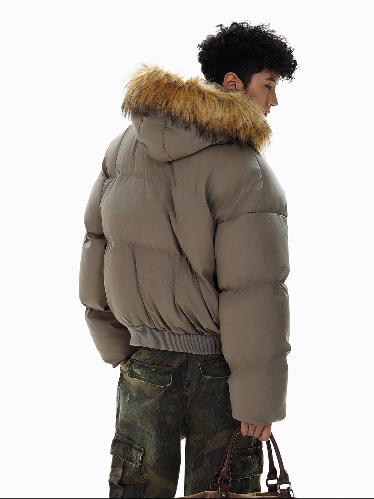 Fur Hooded Down Jacket