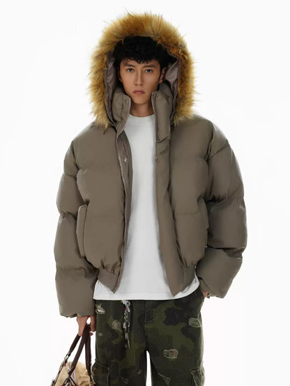 Fur Hooded Down Jacket