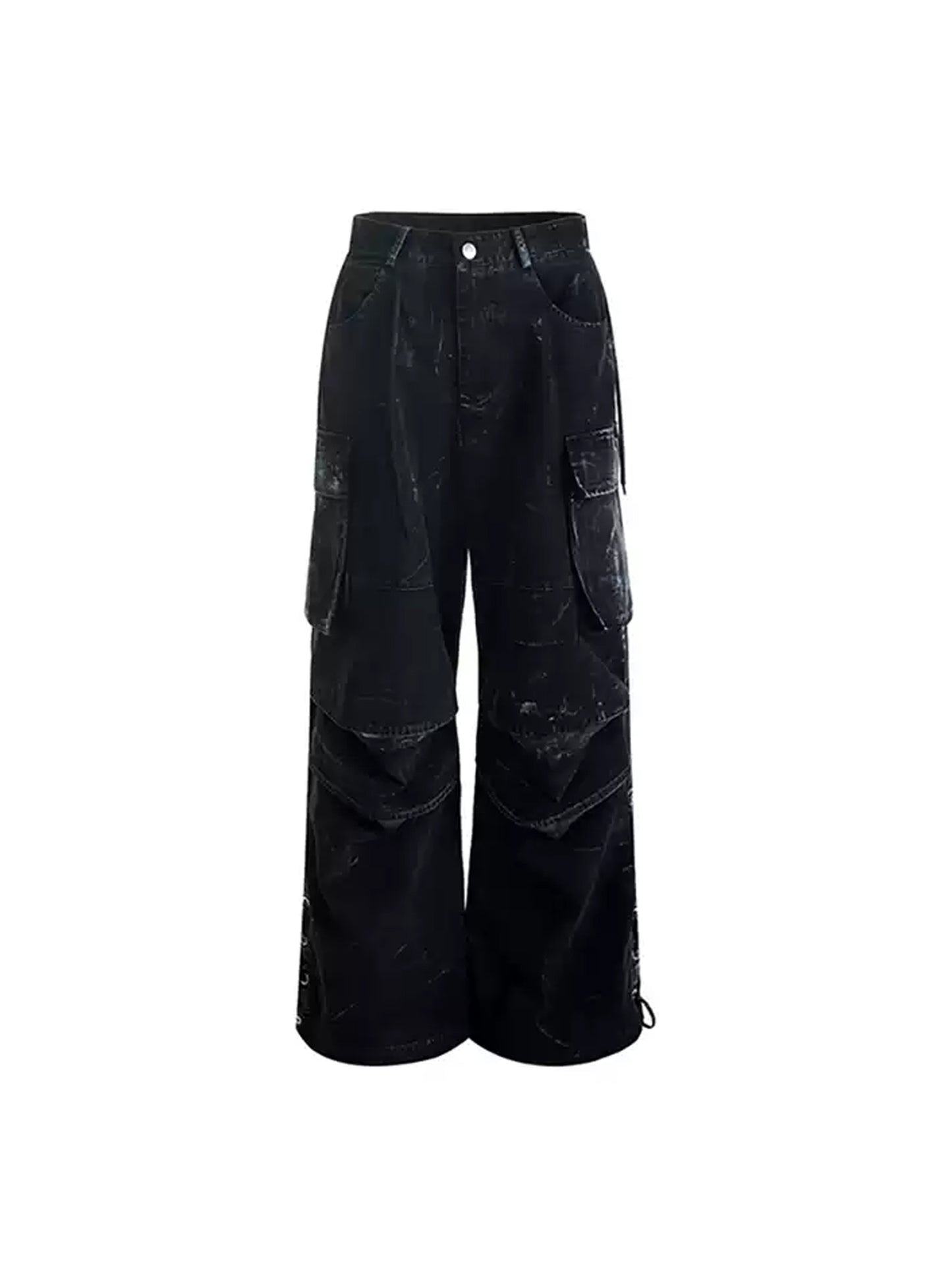 Double Pleats Pocket Cargo Pants