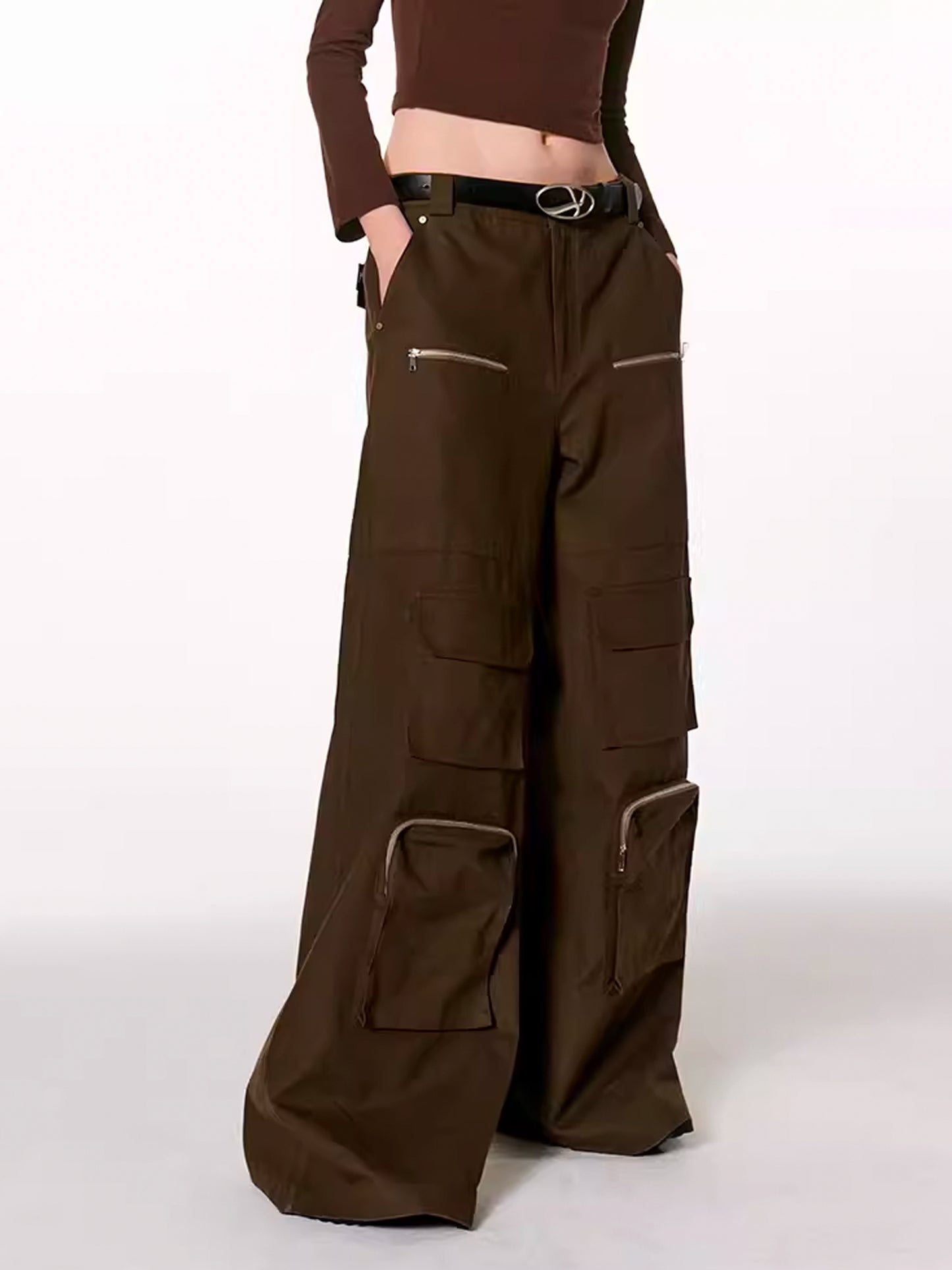 Multi Zip Pocket Cargo Pants
