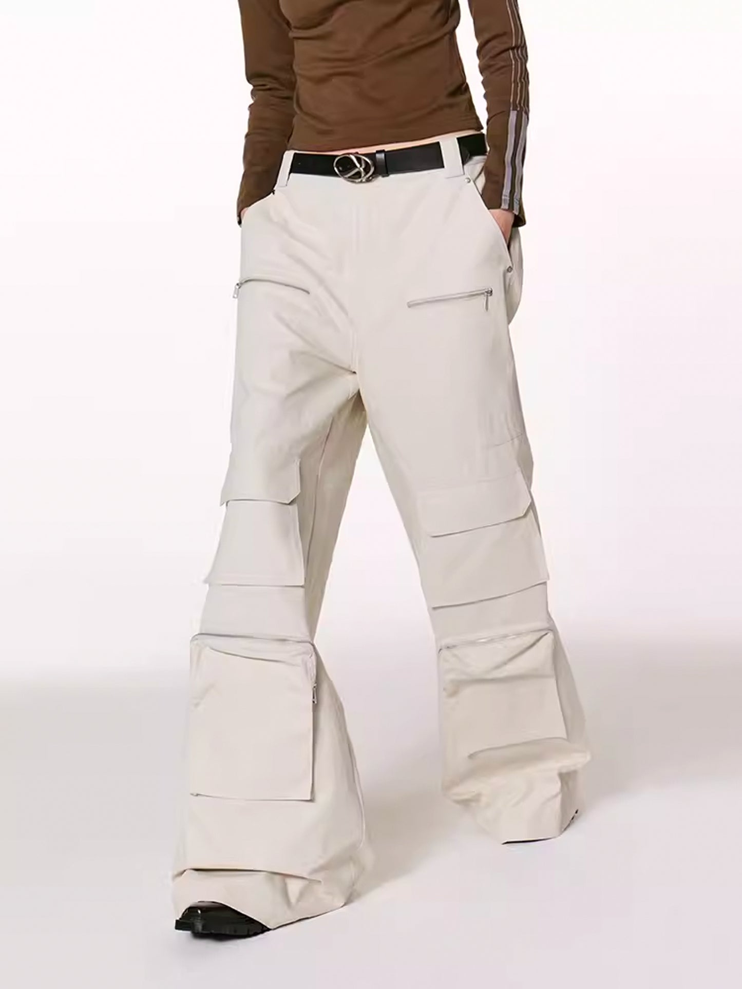 MULTI ZIP POCKET CARGO PANTS