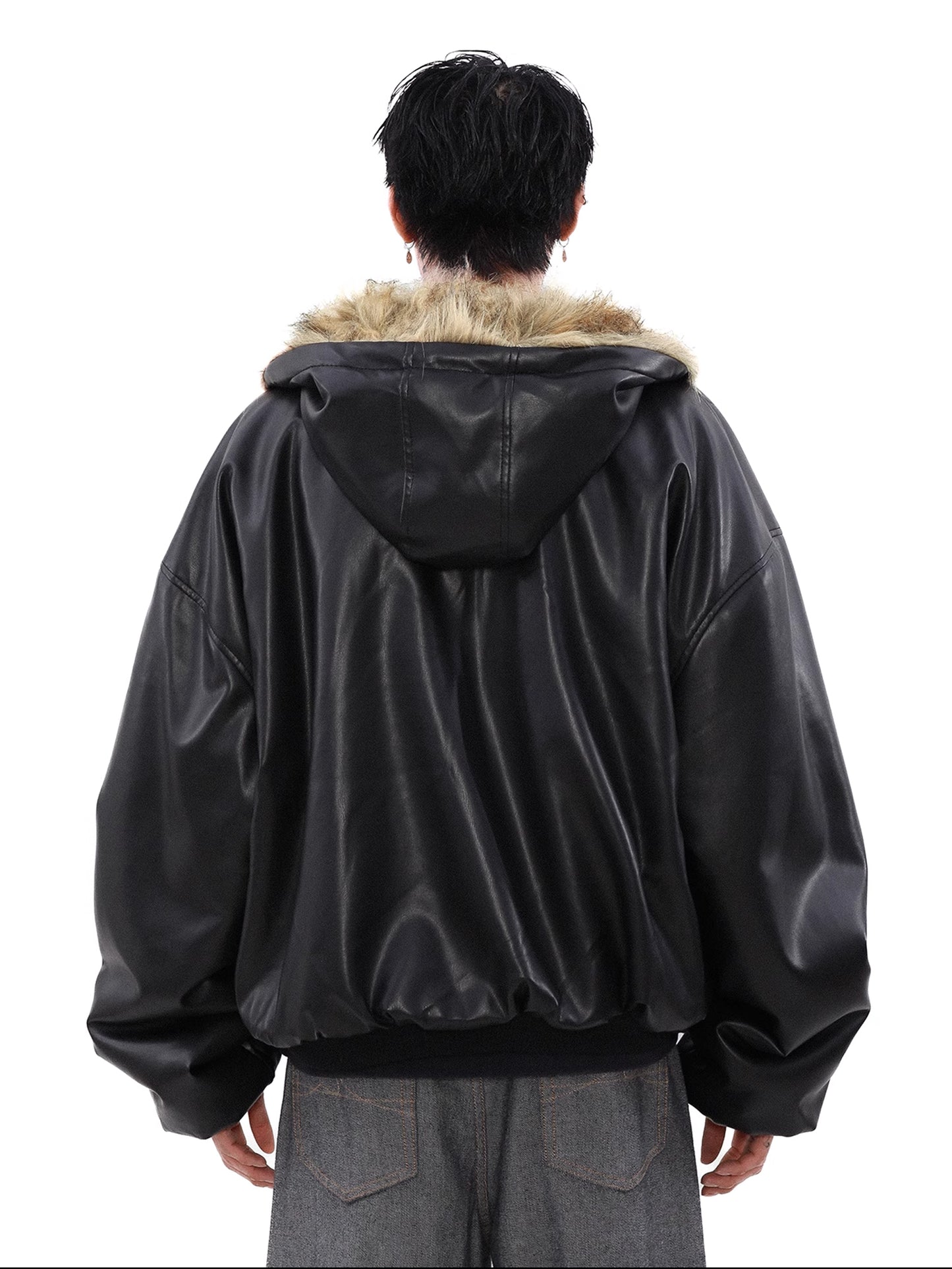 Reversible Fur Leather Jacket