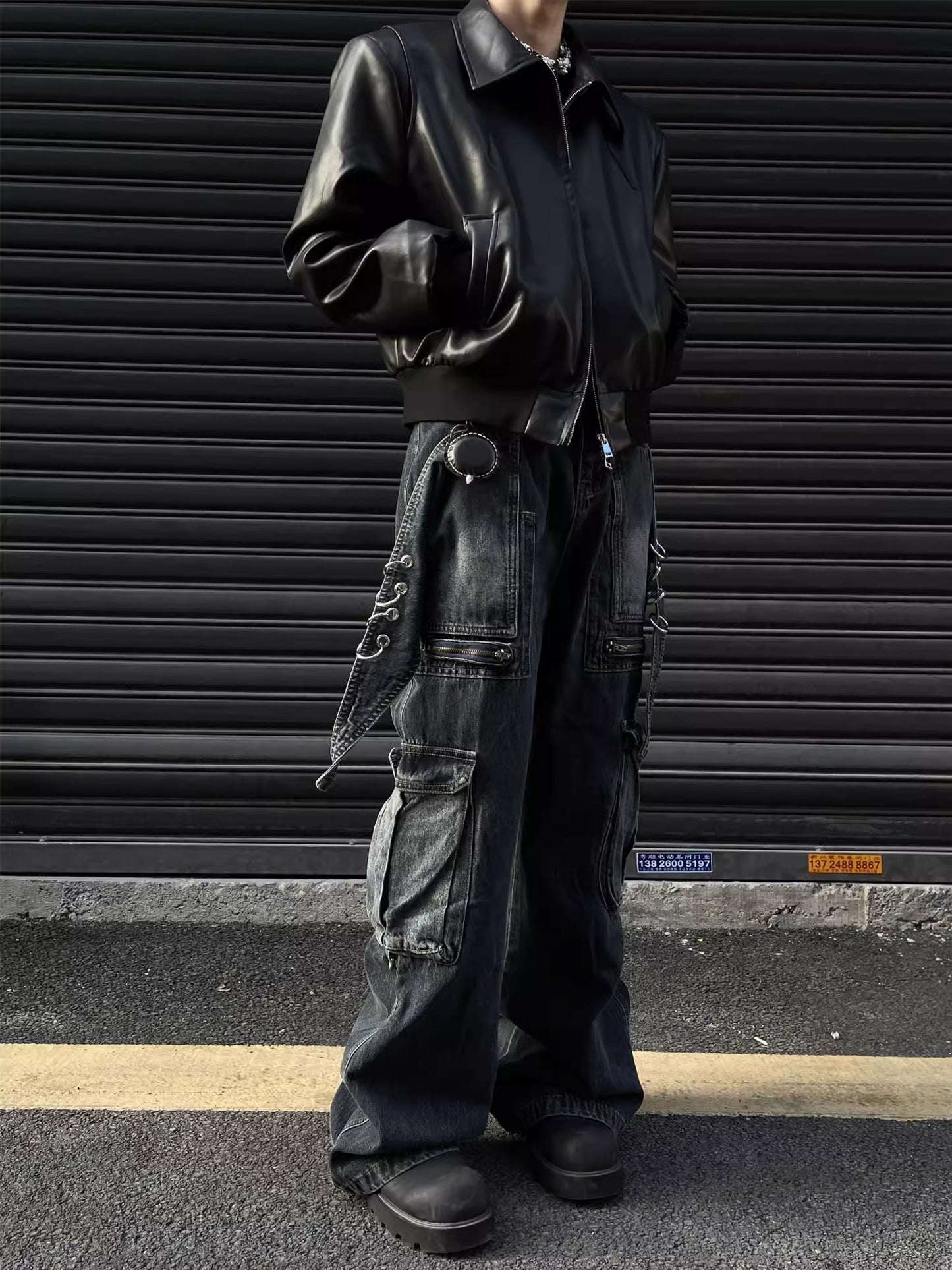 Shark LINE DENIM CARGO PANTS