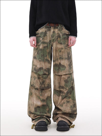 Niche Camo Loose Cargo Pants