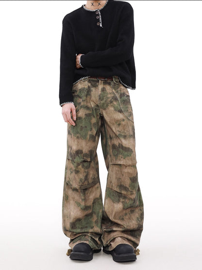 Niche Camo Loose Cargo Pants