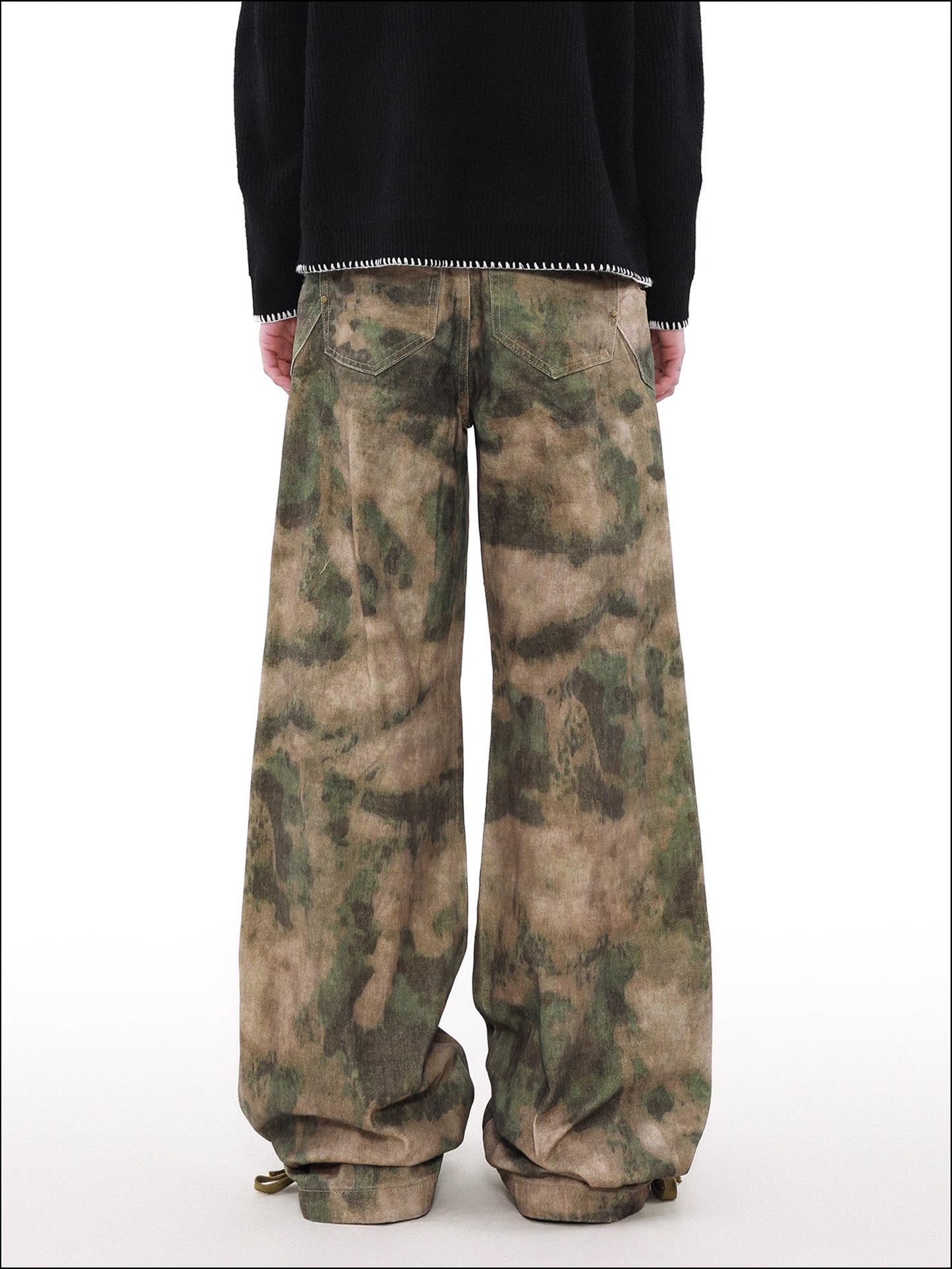 Niche Camo Loose Cargo Pants