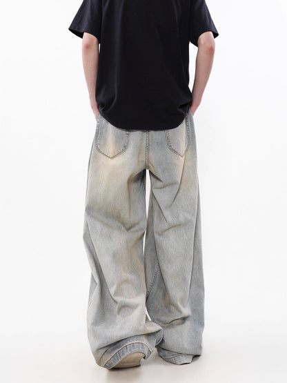 Wide Tack Denim Pants