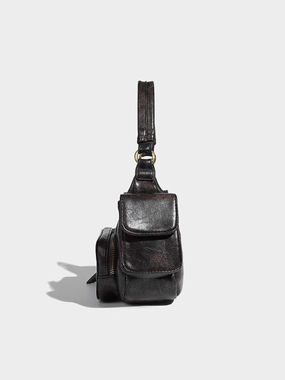 Retro Biker Leather Bag