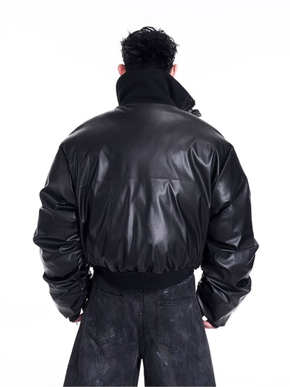 Double Zip Leather Jacket