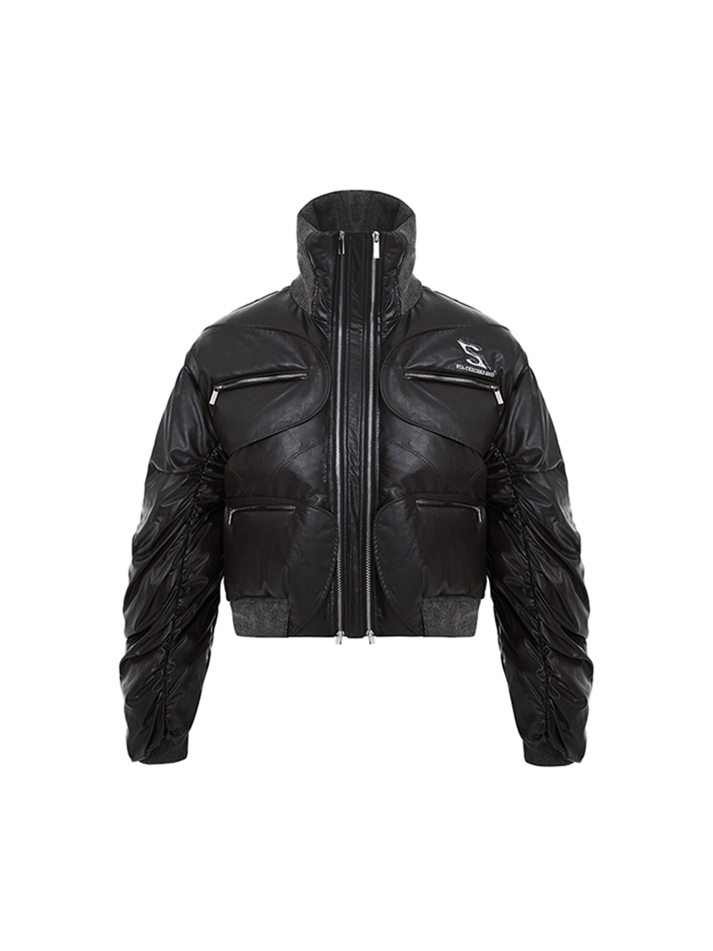 Double Zip Leather Jacket