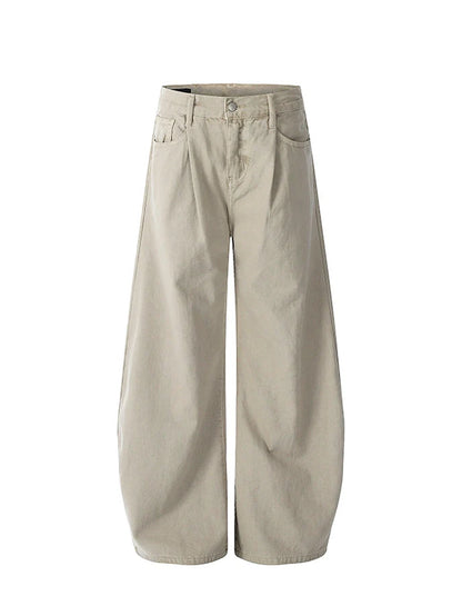 Vintage Pleated Machete Denim Pants