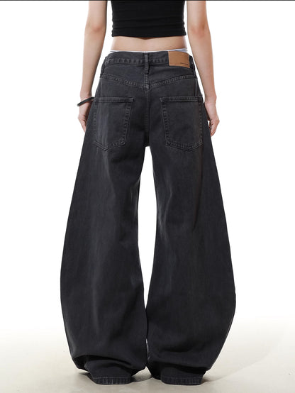 Vintage Pleated Machete Denim Pants