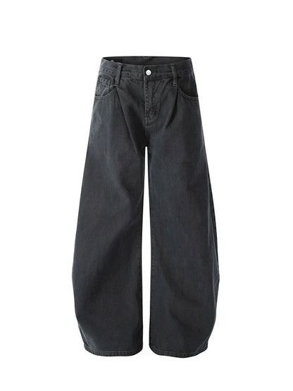Vintage Pleated Machete Denim Pants