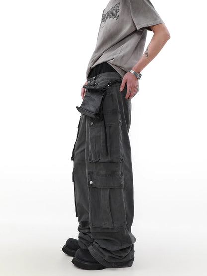 Multi Pocket Work Wide Pants
