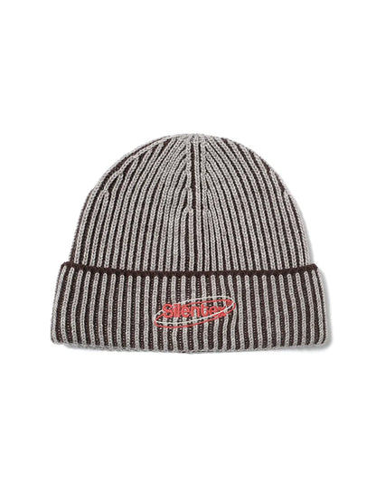 Wool Rib Knit Hooded Beanie