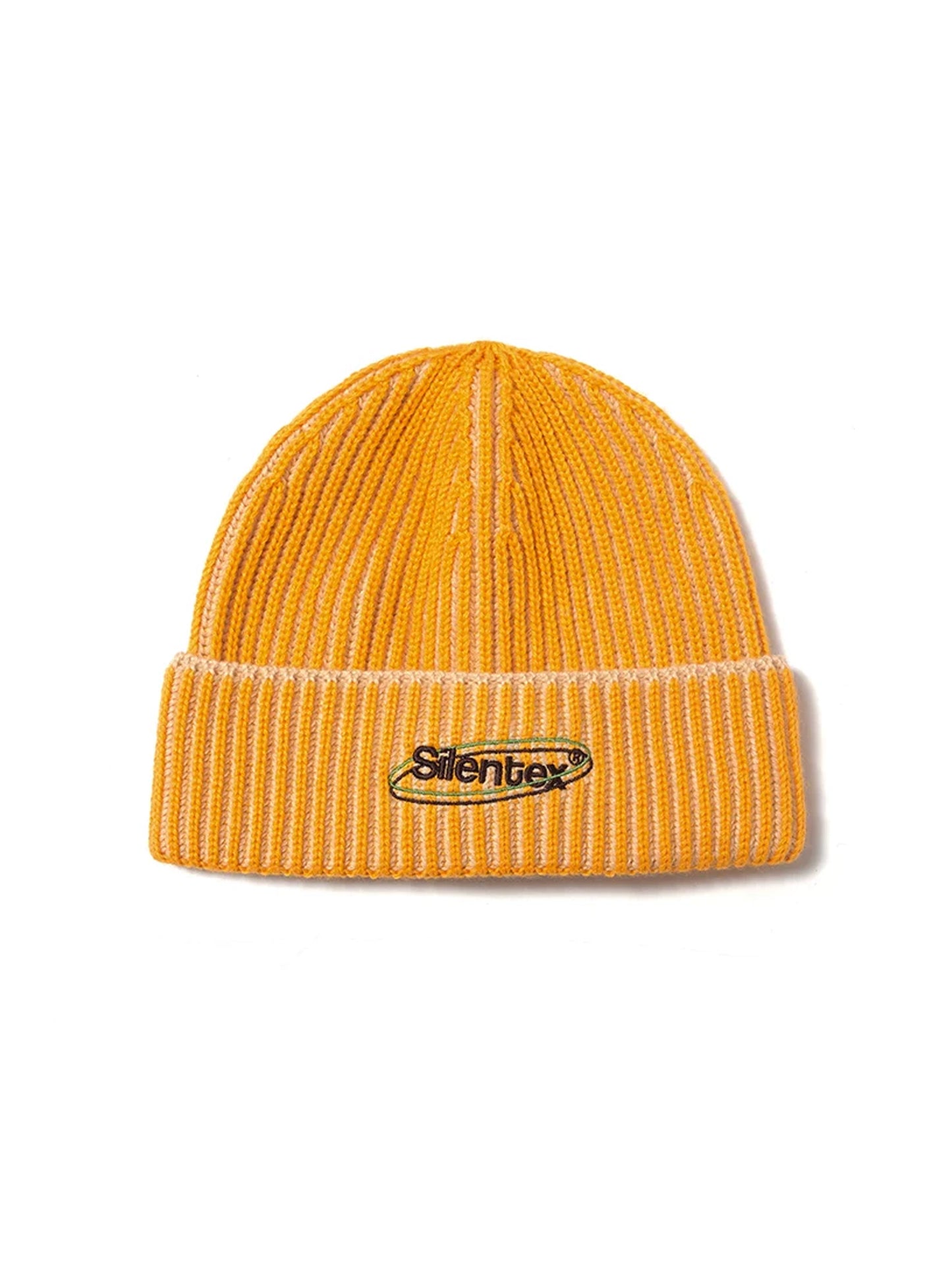 Wool Rib Knit Hooded Beanie