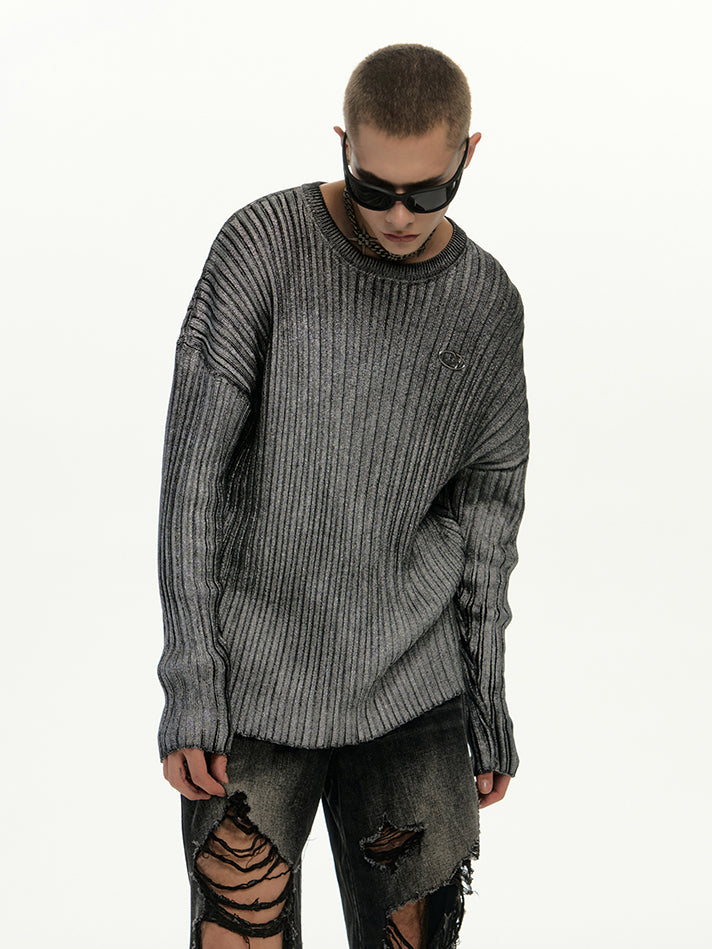 Slim Fit Metal Knit