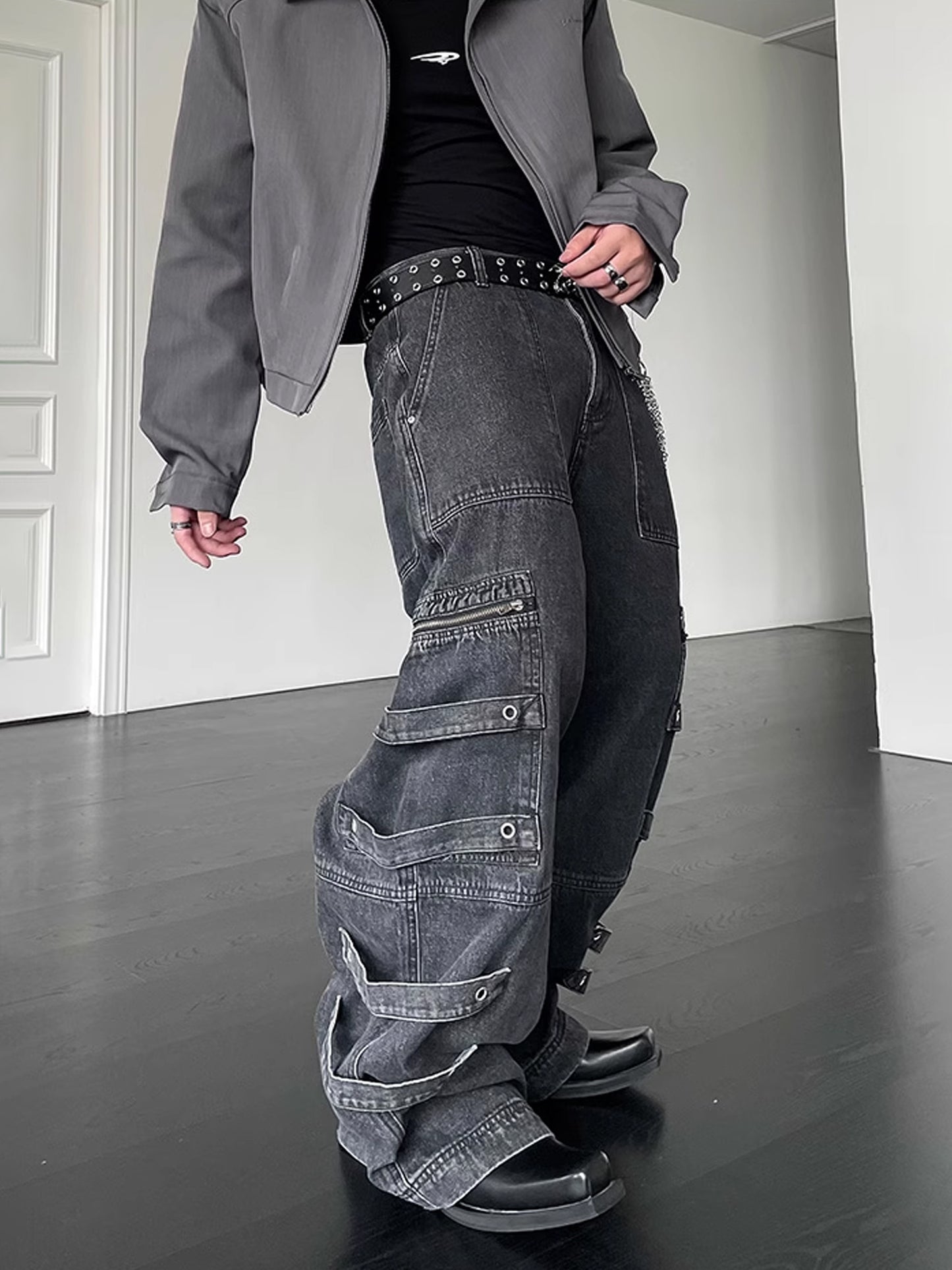 Ink Splash Cargo Pants