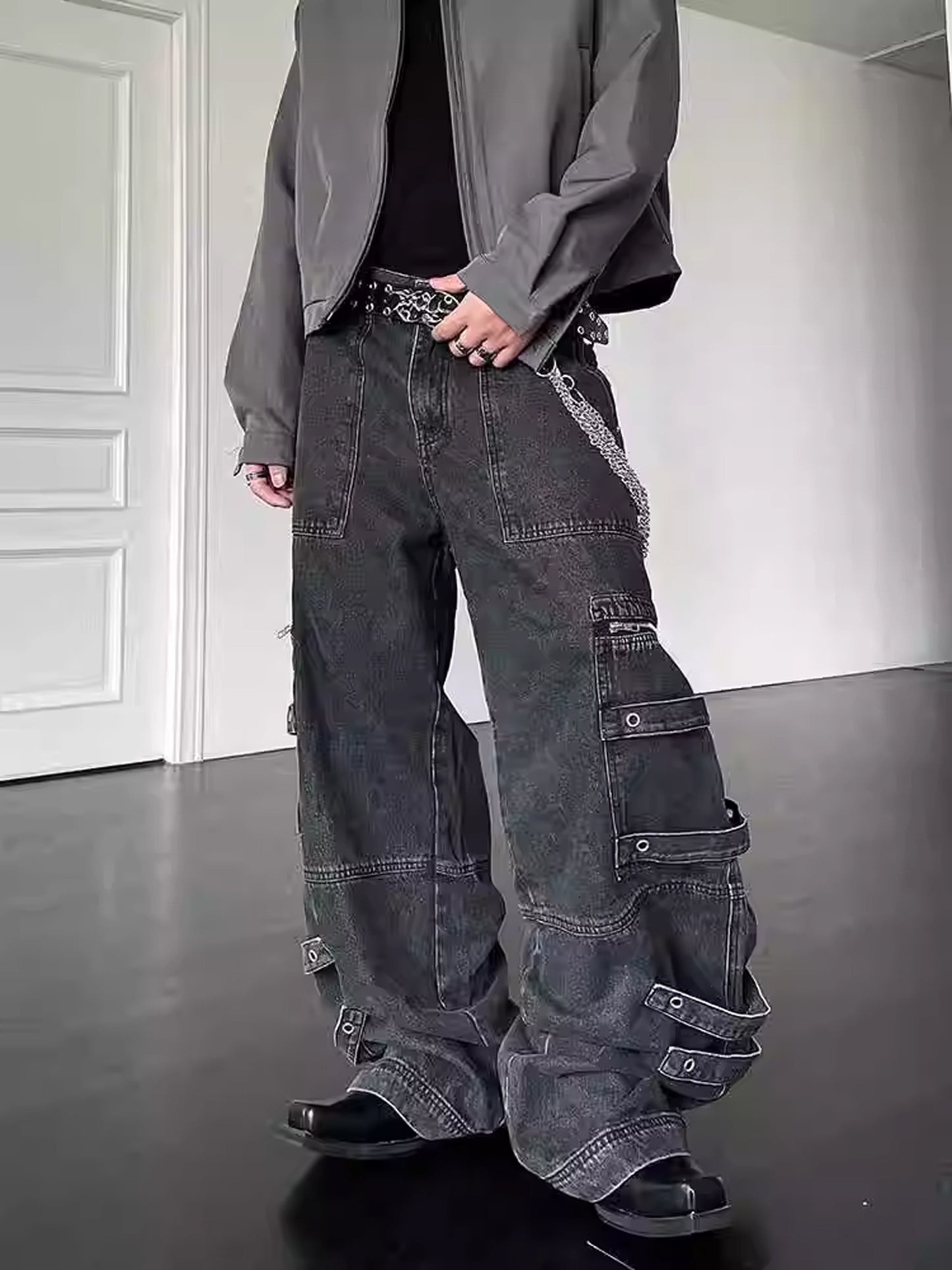 Ink Splash Cargo Pants