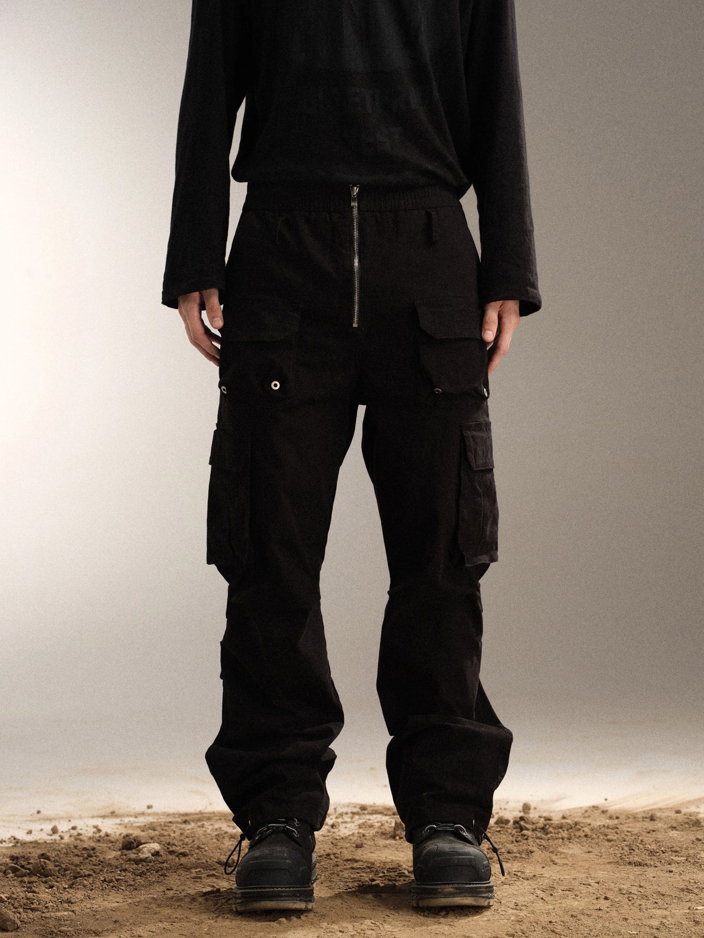 Multi-pocket Zip Work Pants