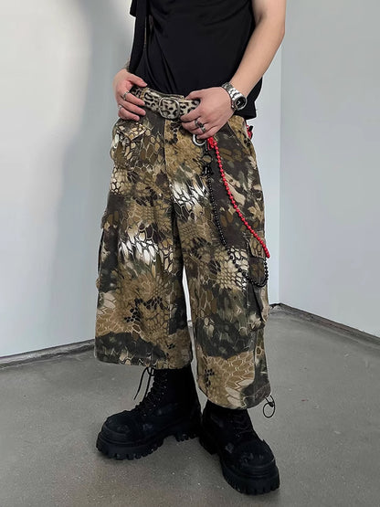 Vintage Snake Half Pants