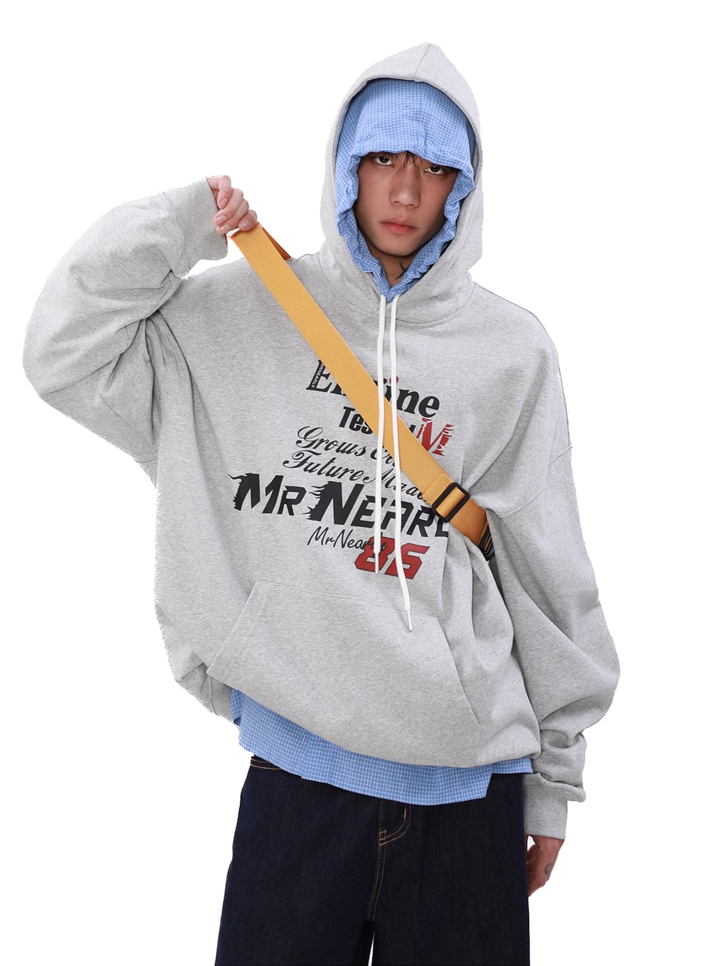 Retro Heavy Letters Hoodie