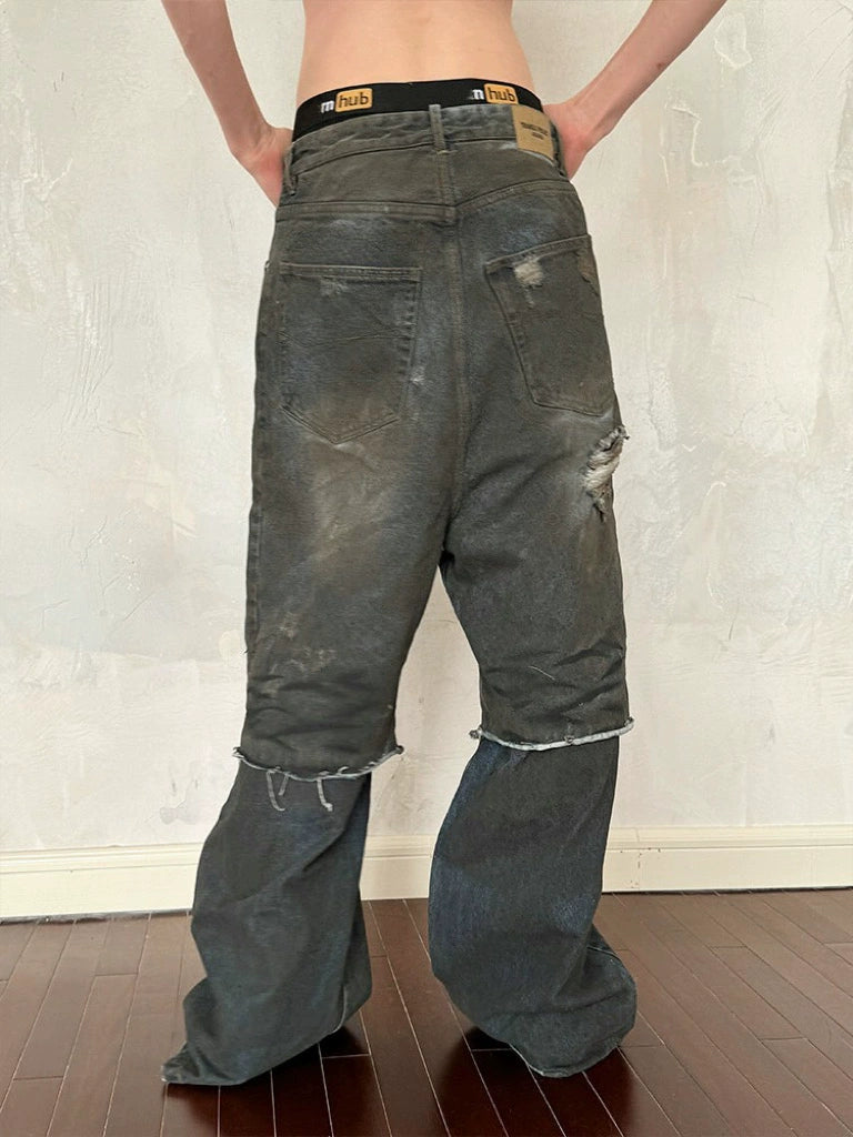 Double Mud Denim Pants