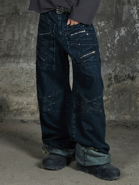 Bandage Denim Pants