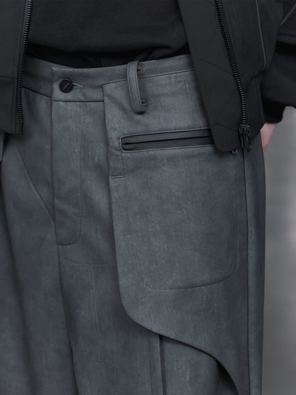 Zip Pocket Wide Pants