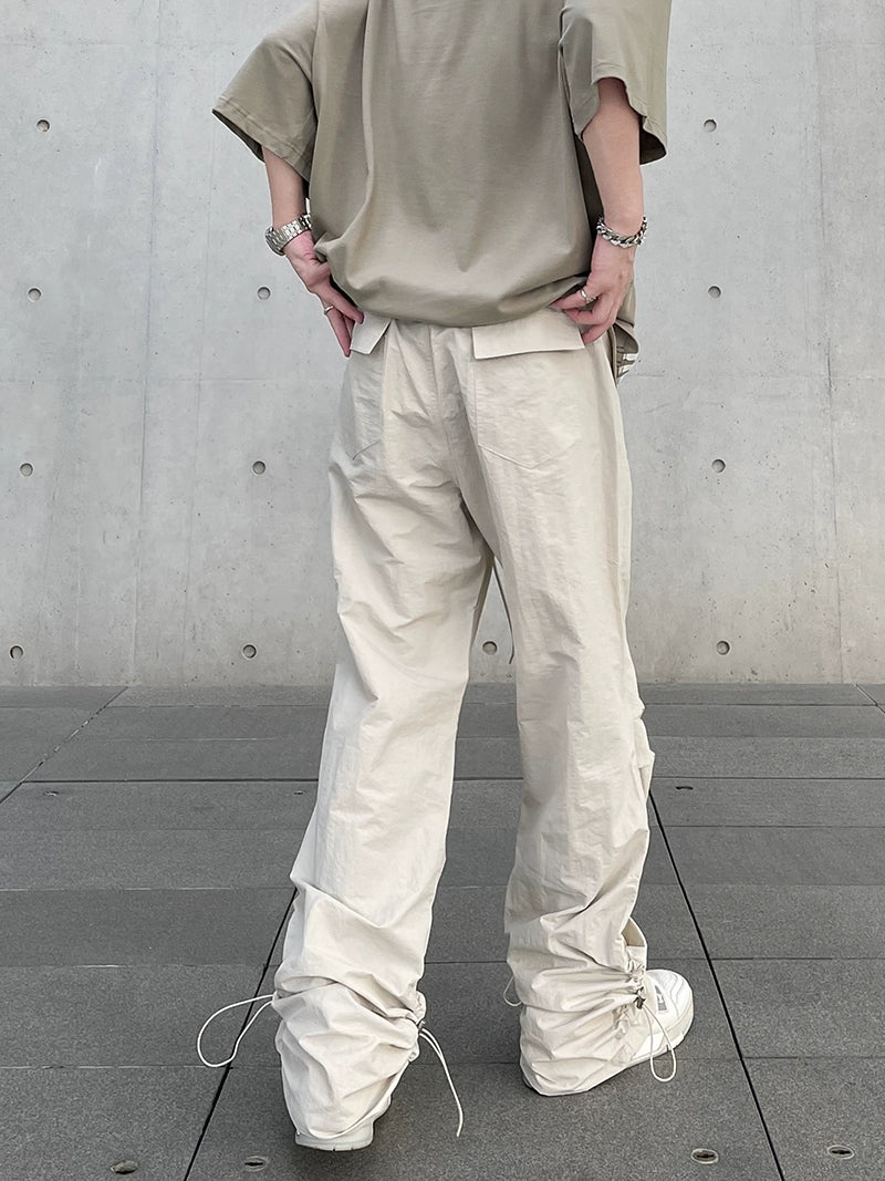 Pleats Drop Cargo Pants