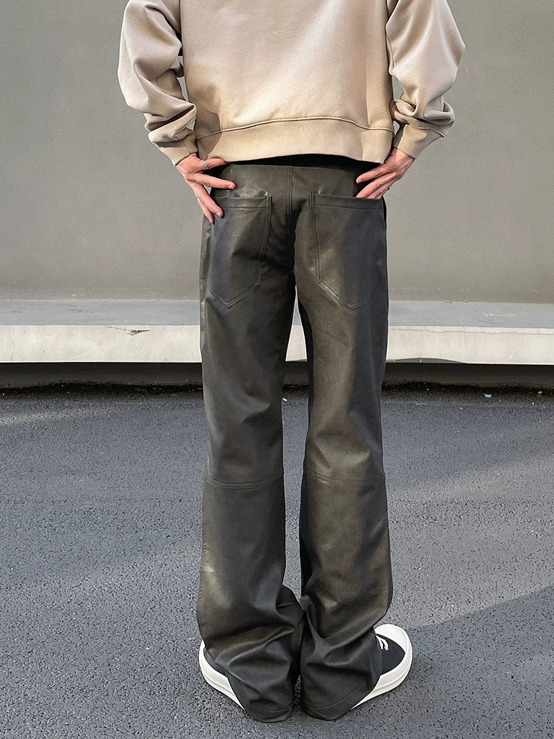 Rivet Micro Leather Pants