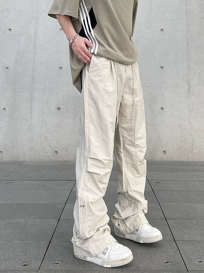 PLEATS DROP CARGO PANTS